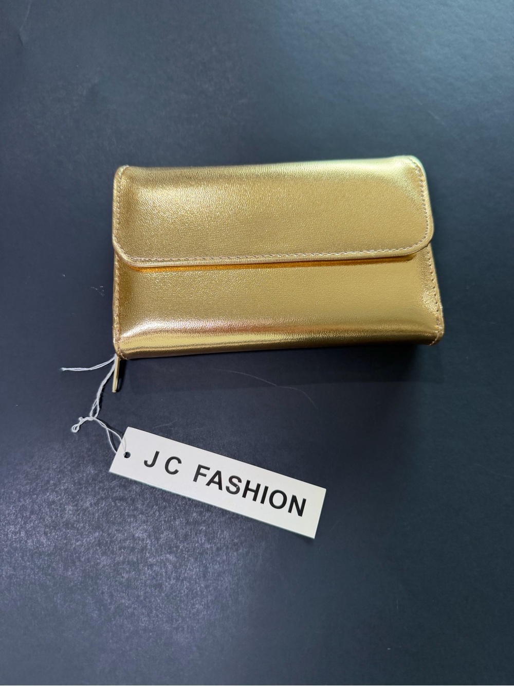 JC Fashion Metallic Gold Women's Clutch Wallet